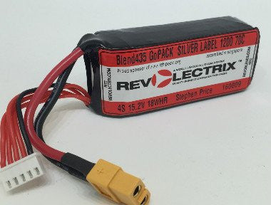 Revolectrix 1100mAh 4S LiPO -70C Silver Label GOPACKS - GrapheneOxide Edition
