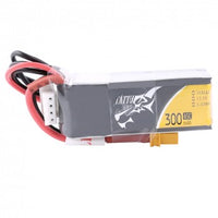 Tattu 11.1V 45C 300mAh 3S1P Lipo Battery Pack with XT30 Plug
