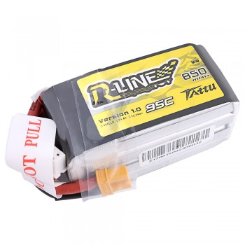 Tattu R-Line 850mAh 14.8V 95C 4S1P Lipo Battery Pack with XT30 Plug